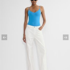 NWOT Aritzia Contour Vibrant Blue Bodysuit